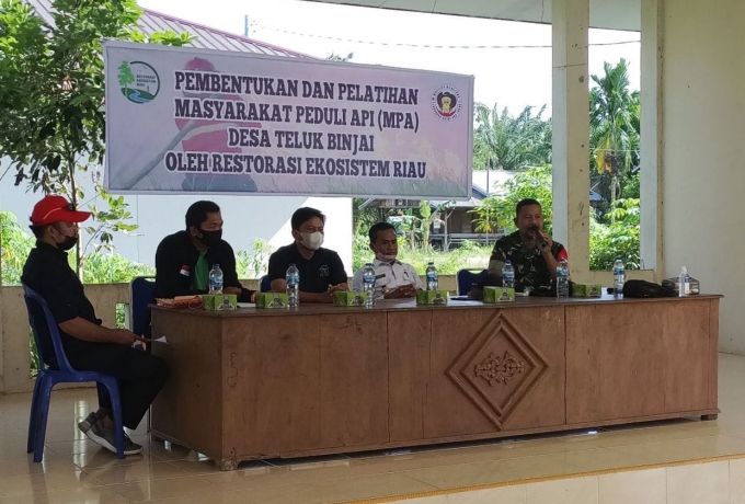 Babinsa Koramil 15/Kuala Kampar Hadiri Pembukaan Pembentukan Pembinaan dan Pelatihan MPA