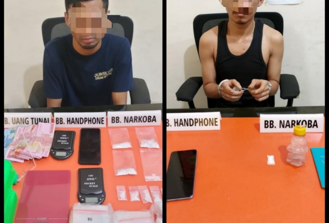 Tim Ojoloyo Polres Kampar Tangkap Dua Pelaku Narkoba Antar Kabupaten