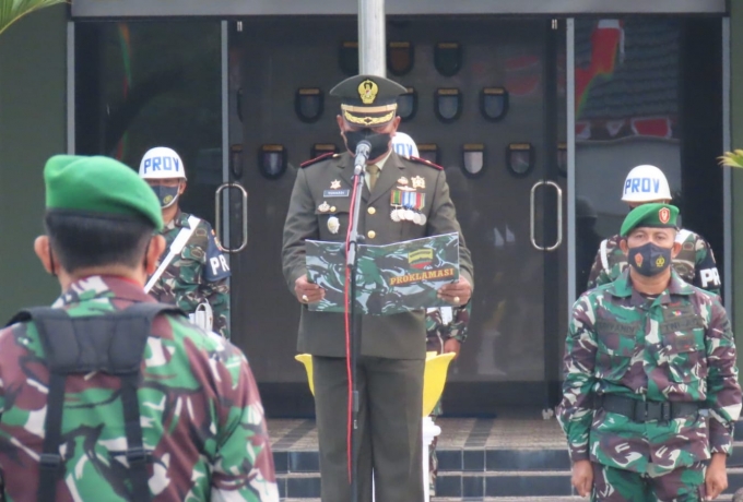 Peringati HUT Republik Indonesia Ke 77, Kodim 0313/Kpr Gelar Upacara Bendera Di Makodim
