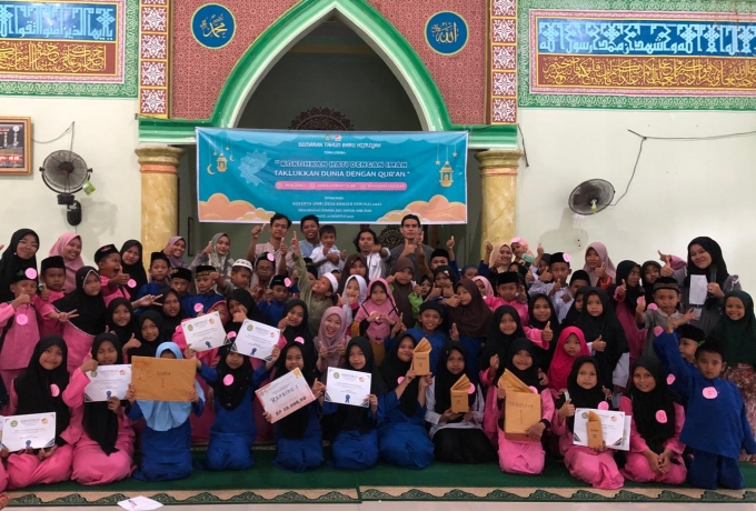Mahasiswa Kukerta UNRI Desa Banjar Seminai Adakan Perlombaan Semarak Tahun Baru Hijriah