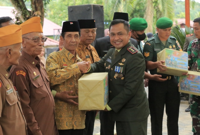 Dandim 0313/KPR resmikan Sanggar Pramuka dan Syukuran HUT Ke 77 Tentara Nasional Indonesia