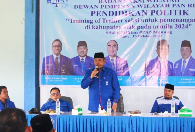 Target menang Pemilu 2024, PAN Riau adakan pendidikan ToT Saksi 