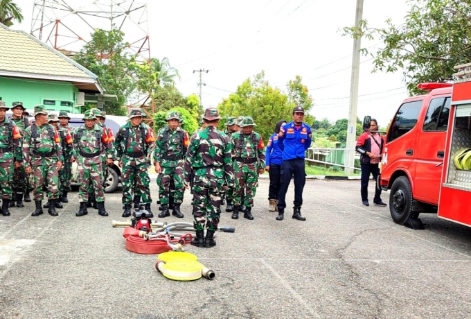 Apel dan Latihan PRCPB di Gelar TNI di Kabupaten Rokan Hulu
