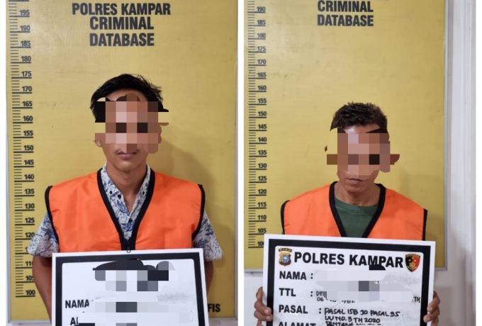 Dua Pelaku Pertambangan Ilegal di Ringkus Satreskrim Polres Kampar