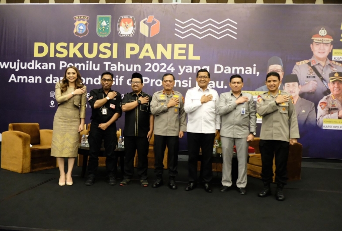 Wujudkan Pemilu 2024 Kondusif, Polda Riau Inisiasi Diskusi Panel Bersama Penyelenggara dan Parpol