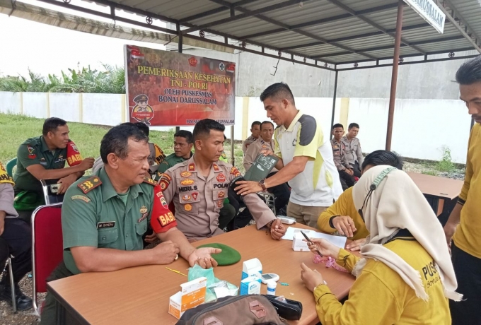 TNI Polri di Rokan Hulu Gelar Apel Kesiap Siagaan Karhutla