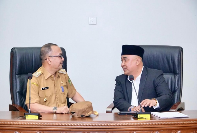Bersama Seluruh OPD Pj Bupati Kampar Silaturahmi Bersama Ketua dan Anggota DPRD Kampar