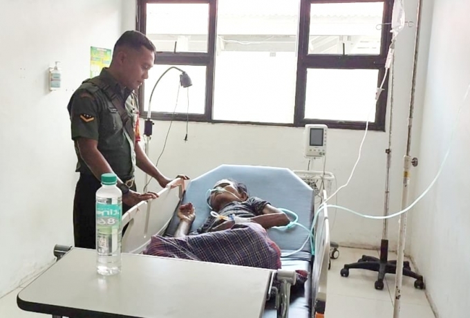 Cerita Babinsa TNI di Rokan Hulu Riau Donorkan Darah ke Nenek Penderita Anemia Berat