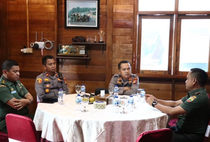 Perkuat Silaturahmi, Kapolres Kampar Kunjungi Makodim 0313/ KPR dan Kejakaan Negeri Kampar