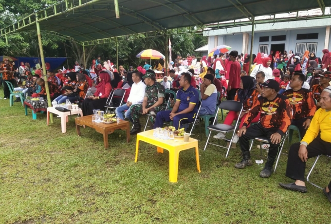 Babinsa Koramil 01/Bkn Hadiri Acara Hiburan Rakyat Dalam Rangka Memperingati HUT RI Ke-78 