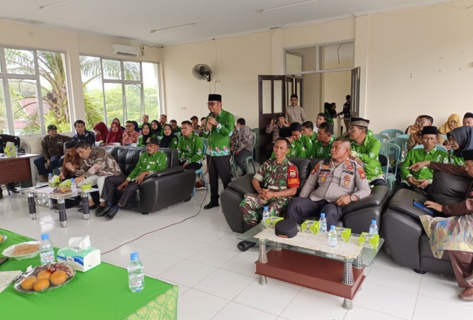 Peltu Suriadi Danposramil 16/Tapung Beserta Anggota Mendampingi kunjungan Kerja Pj Bupati Kampar 