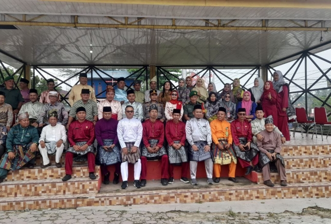 HUT Kabupaten Pelalawan Ke 24 Peltu H.J. Saragih Wakili Danramil Hadiri Upacara Peringatan