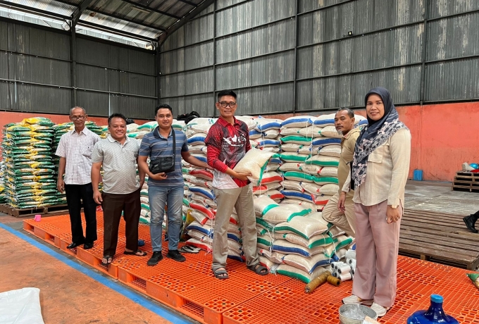 Kampar Terima 25 Ton Beras dari Cadangan Pangan Pemerintah Daerah Riau dan Bapanas RI