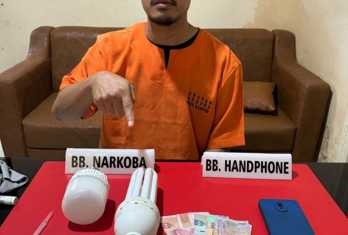 Satnarkoba Polres Kampar Tangkap Seorang Pemuda di Desa Pulau Gadang Beserta Barang Bukti Narkoba