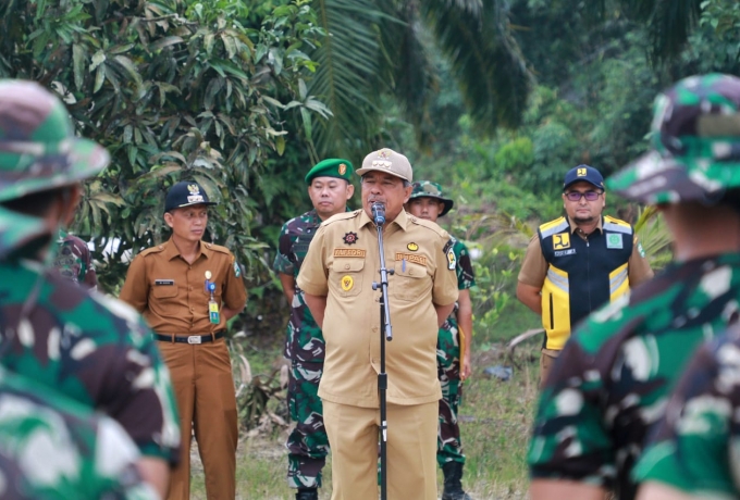 Alfedri Ingin Peresmian Program TMMD-ke 119 Sungai Tengah di Hadiri KSAD TNI