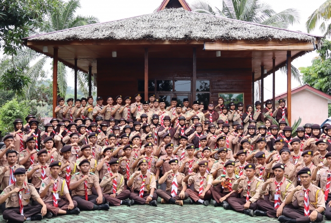 Penutupan Orientasi dan Pengukuhan Pramuka Saka Wira Kartika Kodim 0313/ KPR Angkatan IX Tahun 2024