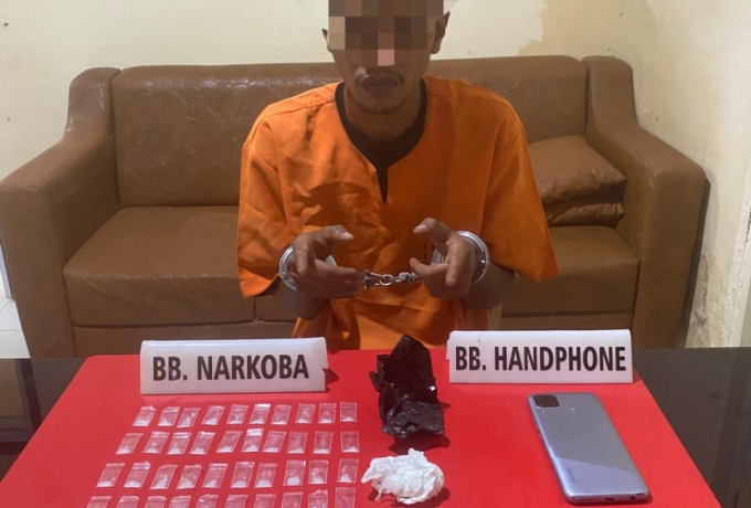 Kantongi Narkoba 7,50 Gram, Pemuda 26 Tahun Dikampar ini Ditangkap Polisi