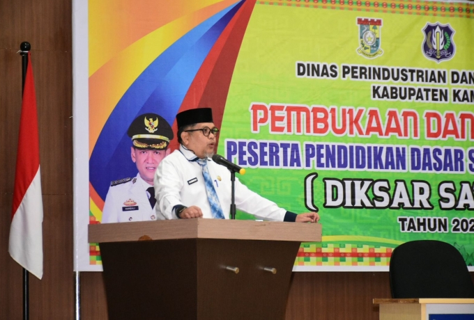 Pemkab Kampar Lepas Pendidikan Dasar Satpam Tahun 2024