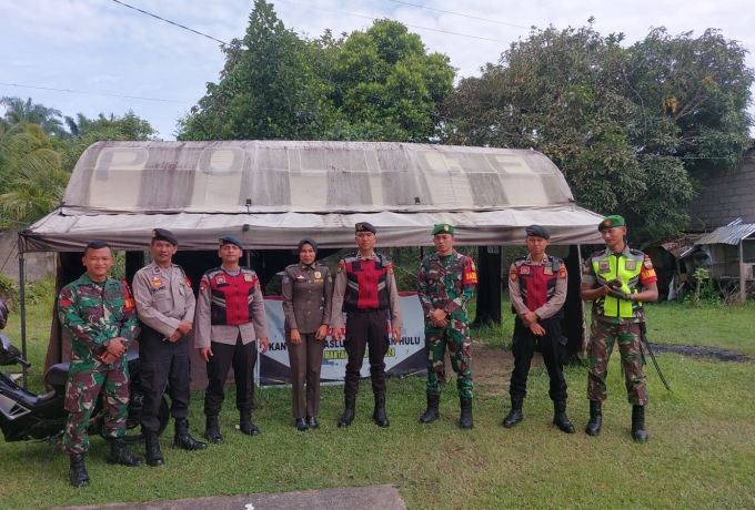 Jaga Kondisi Kamtibmas, Personil Babinsa Kodim 0313/Kpr Laksanakan Patroli Sinergitas Jelang Pilkada