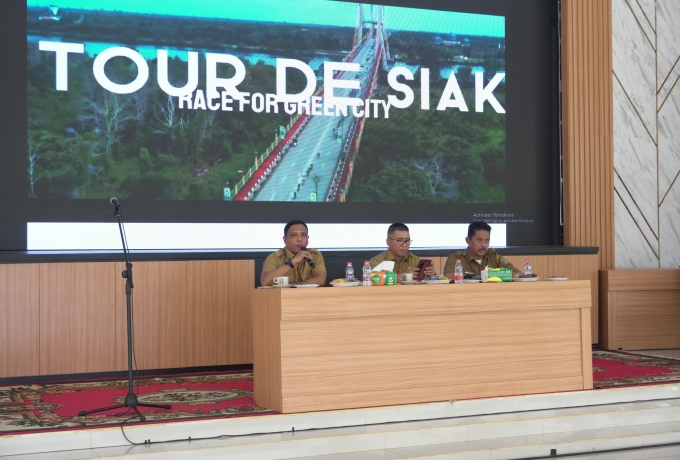 Pemkab Siak Gelar Konfrensipers, Ivent Tour de Siak Bersama Media