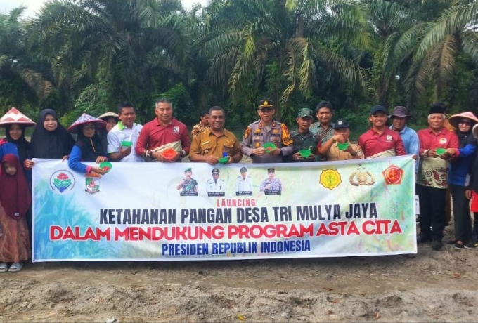 Babinsa Hadiri KICK OFF Dalam Rangka Ketahanan Pangan Holti Kultura