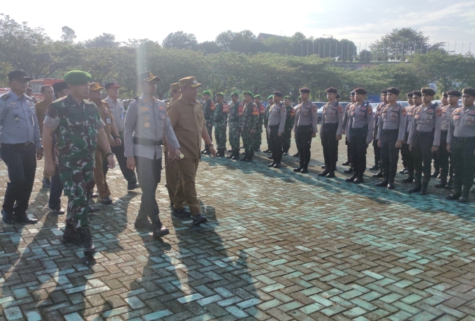 Pabung Rohul Hadiri Apel Siaga Karhutla