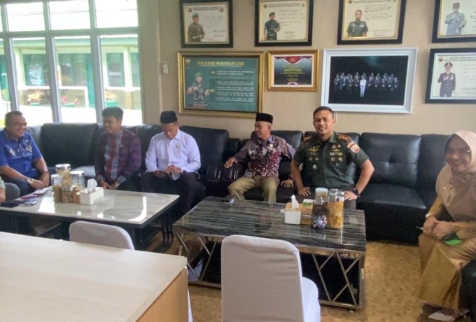 Perkuat Sinergitas, Komisi I DPRD Kampar Bertandang ke Markas Kodim 0313/KPR 