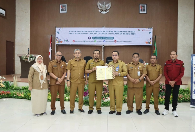 Pemda Kampar dan Lintas Sektor Tanda Tangan Komitmen Program Prioritas Nasional Keamanan Pangan