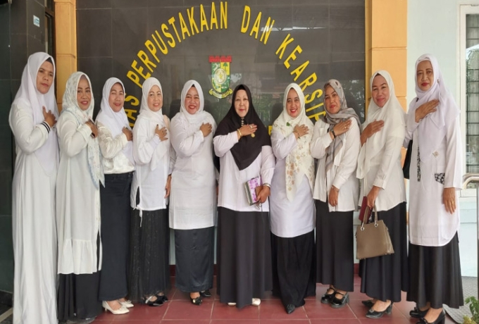 Pemkab Kampar Terima Kunjungan GOW di Dinas Perpustakaan dan Arsip
