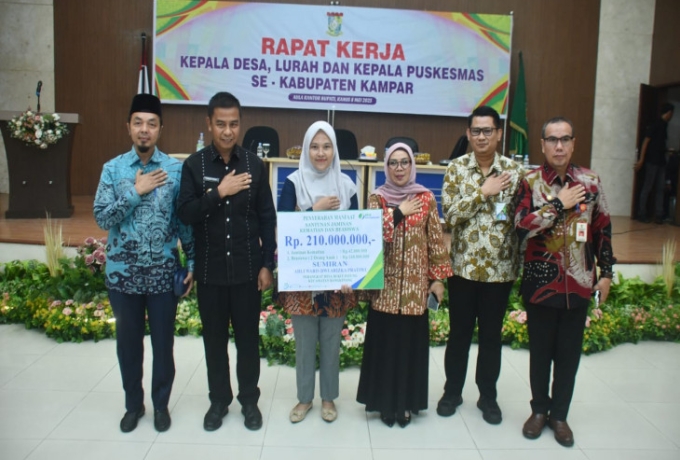 Wakil Ketua DPRD Kampar Hadiri Rapat Kerja dengan Kepala Desa, Lurah Dan Kapus se Kampar