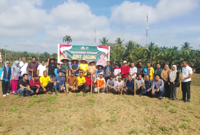 Babinsa Koramil 12/ XIII Koto Kampar Hadiri Rapat Koordinasi Ketahanan Pangan dan Penanaman Jagung