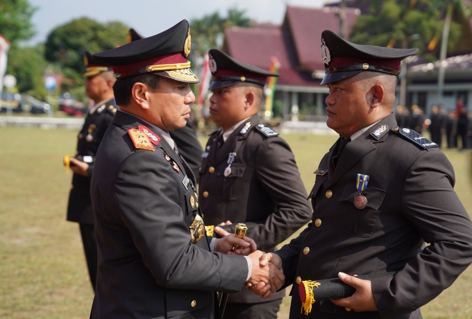 Polda Riau Gelar Upacara Hari Bhayangkara Ke 79