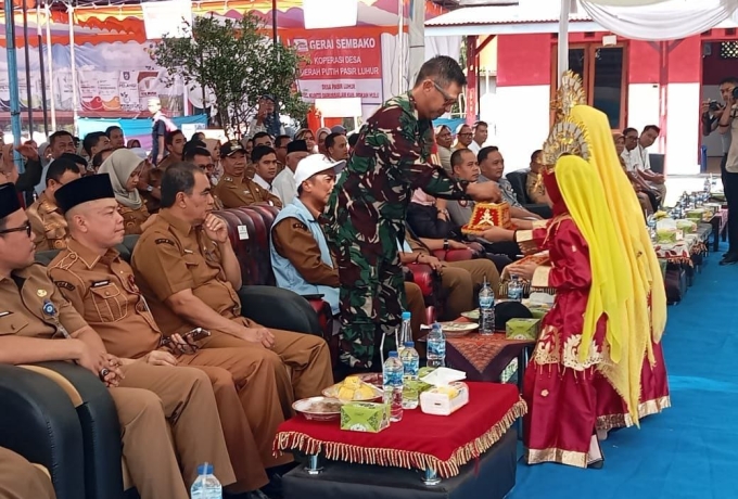 Dandim 0313/KPR Hadiri Launching Koperasi Merah Putih