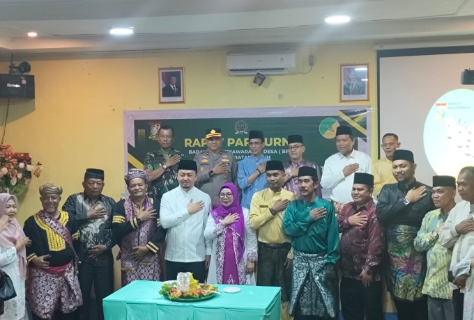 Danramil 06 Siak Hulu Hadiri Rapat Paripurna Peringatan Hari Jadi Desa Teratak Buluh Ke 105
