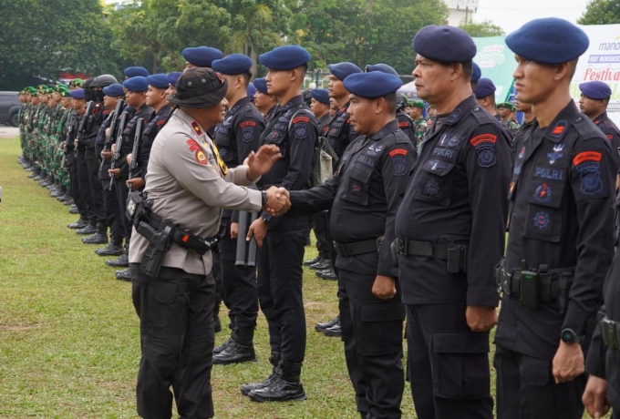 Brimob Riau pastikan Festival Pacu Jalur 2025 aman dan lancar