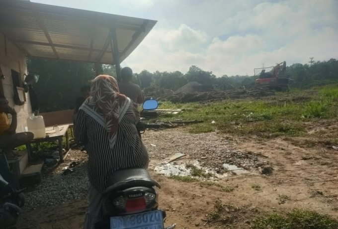 Galian C di Koto Perambahan Kembali Beroperasi Meski Sudah Disegel Polisi