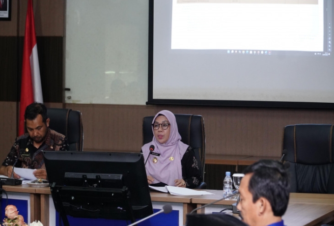 Wakil Bupati Kampar Pimpin Rapat Penyusunan Laporan Kinerja Program Strategis Nasional