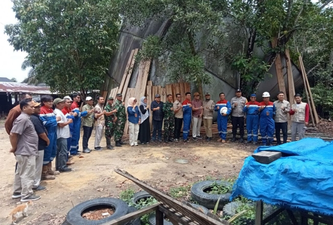 TNI Polri bersama Pertamina dan Pemkab Pelalawan Lakukan Survey Aset Tanah 