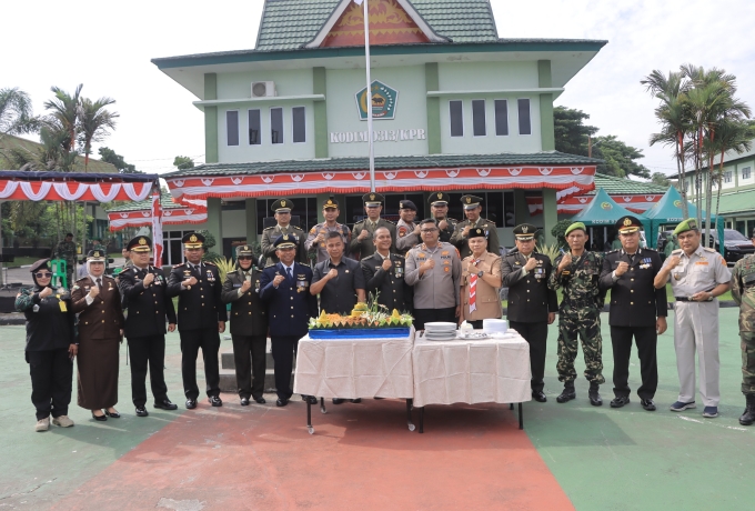 Kodim 0313/KPR Gelar Upacara Peringatan HUT Ke-80 TNI: TNI Prima, Bersama Rakyat Indonesia Maju