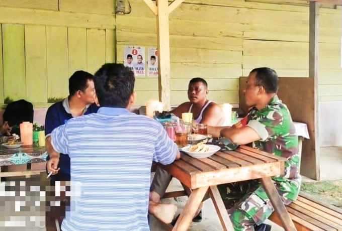 Serka MJ. Ginting Melaksanakan Komunikasi Sosial bersama Warga