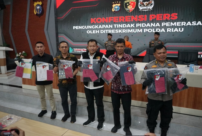 Polda Riau Bongkar Dugaan Pemerasan oleh Pimpinan Ormas PETIR di Pekanbaru