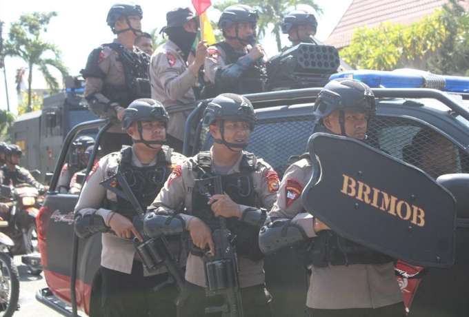 Brimob Polda Riau Gelar Latihan Operasi Aman Nusa I, Tingkatkan Kesiapsiagaan Personel Hadapi Ancama