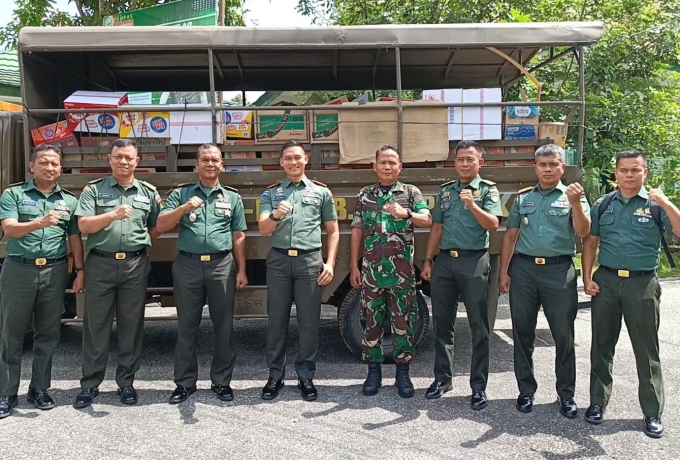 Kodim 0313/KPR Kirim Bantuan Logistik untuk Korban Banjir di Sumatra dan Aceh