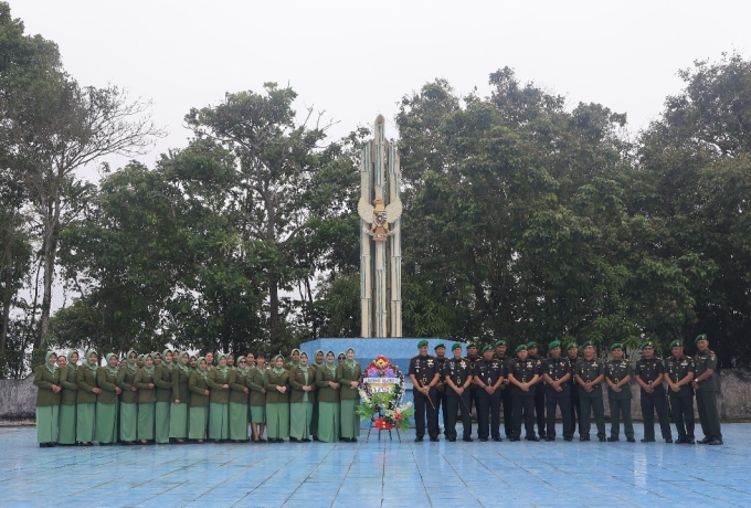 Kodim 0313/KPR Gelar Ziarah Rombongan Peringati HUT Juang Kartika Ke-80