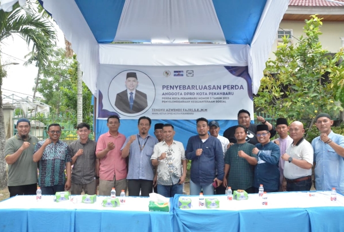 Wakil Ketua DPRD Pekanbaru Sosialisasikan Perda Kepada Masyarakat di Kecamatan Sail