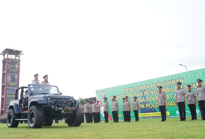 111 Bintara Polri Baru Dilantik, Kapolda Riau Tekankan Pengabdian kepada Masyarakat