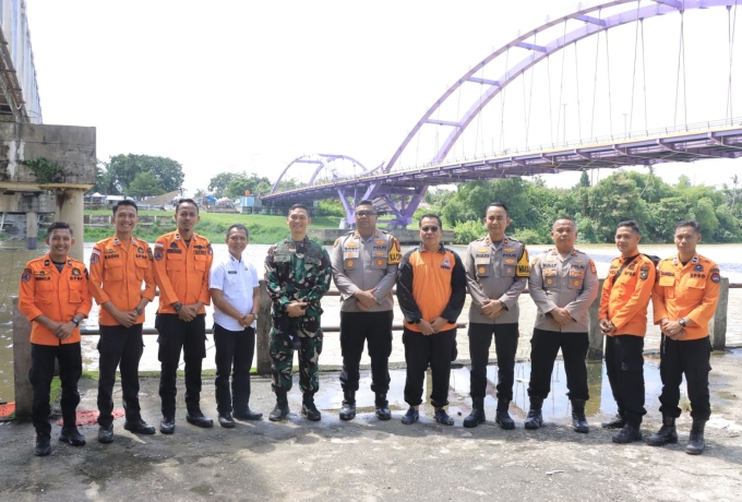 Sinergi Forkopimda Kampar, Dandim 0313/KPR Pantau Dampak Pembukaan Pintu Air PLTA Koto Panjang