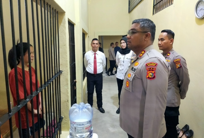 Kapolres Kampar Pastikan Tahanan Sehat dan Aman
