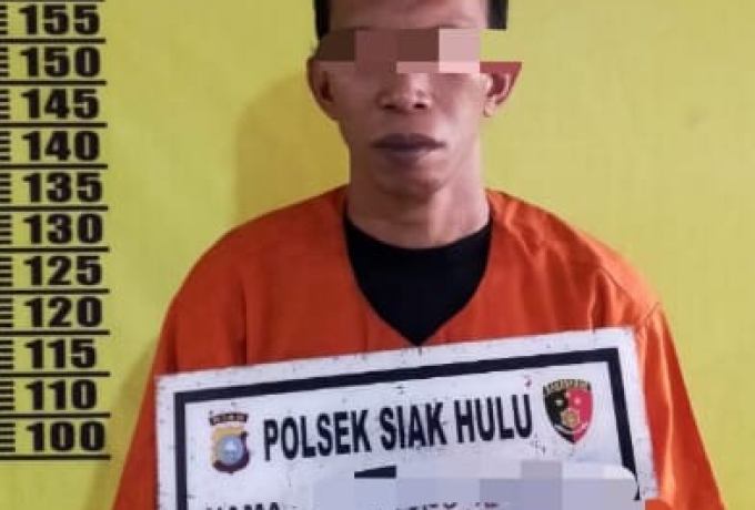 Polsek Siak Hulu Tangkap Pelaku Pencabulan Terhadap Anak Tiri yang Masi di Bawah Umur