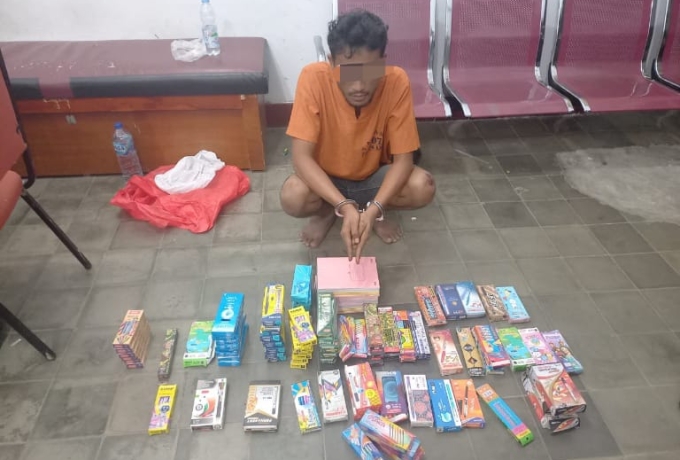 Pencurian Terekam CCTV di Air Tiris, Tak Butuh Waktu Lama Pelaku Berhasil di Tangkap Polsek Kampar